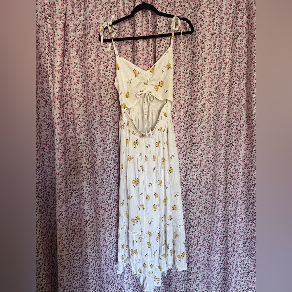 Hollister Floral Cutout Maxi Dress
